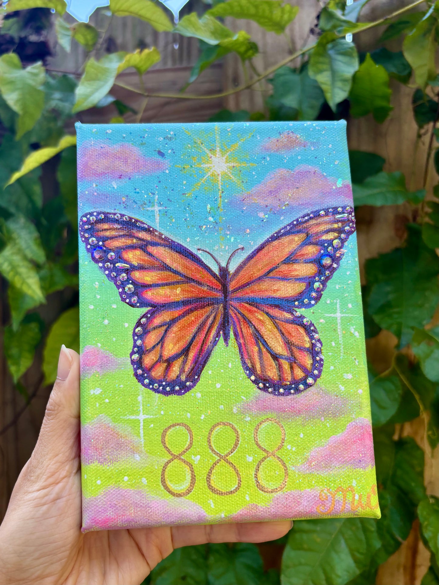 888 Butterfly Portal | Original Mini Painting