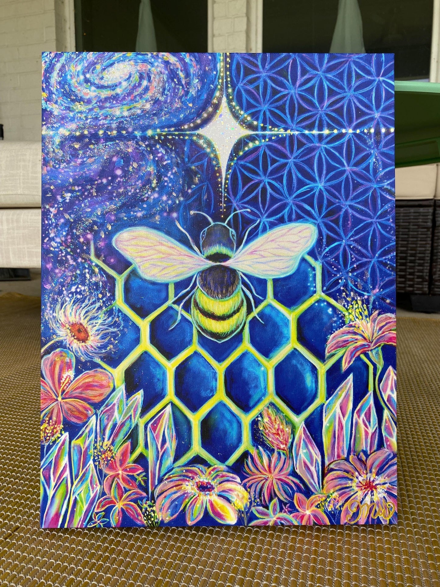 Crystallize | Embellished Canvas Print