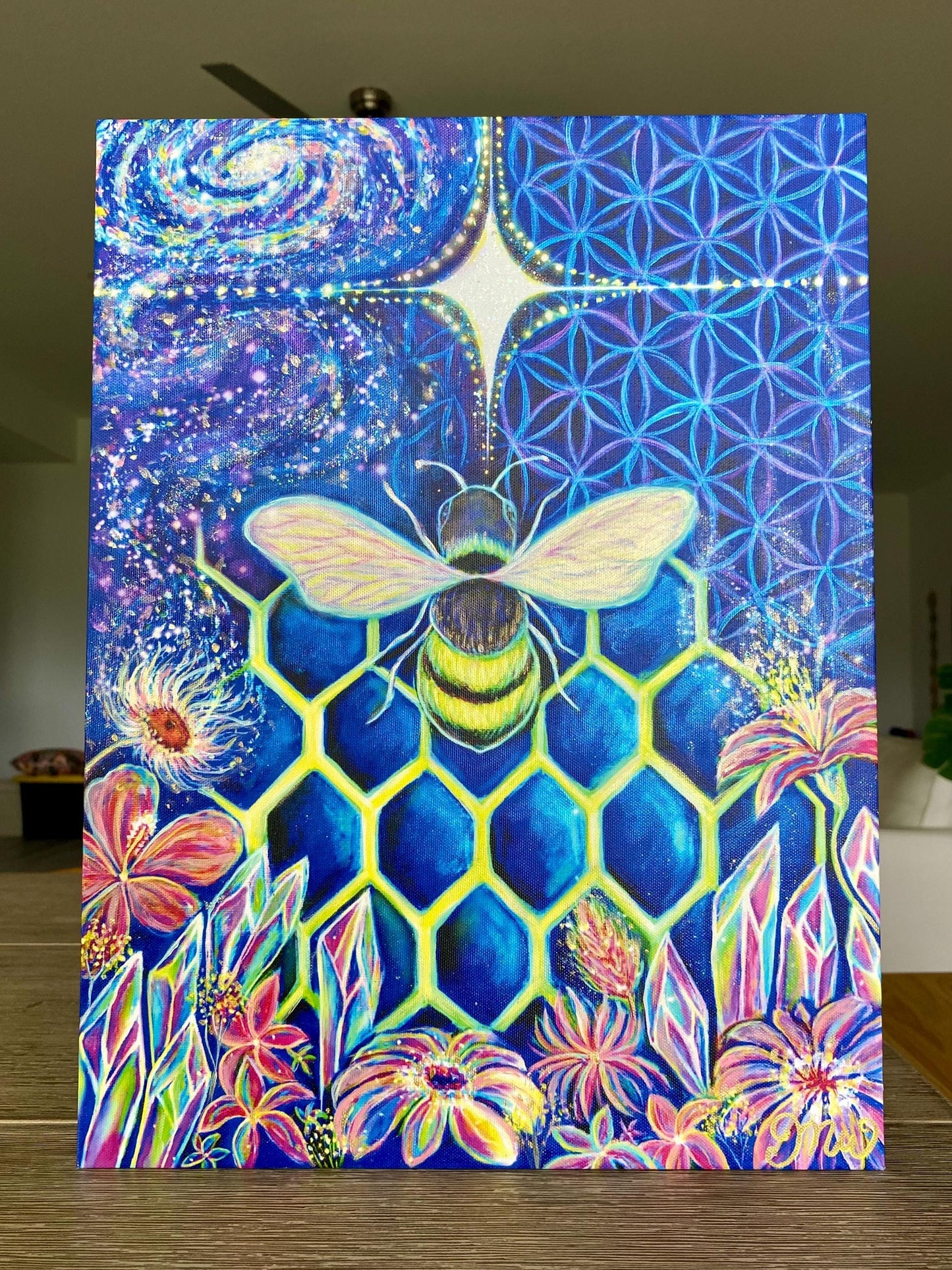Crystallize | Embellished Canvas Print