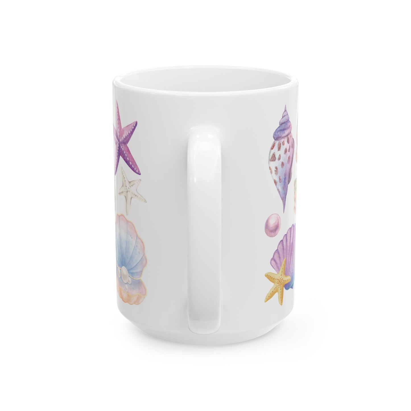 Watercolor Seashells Mug