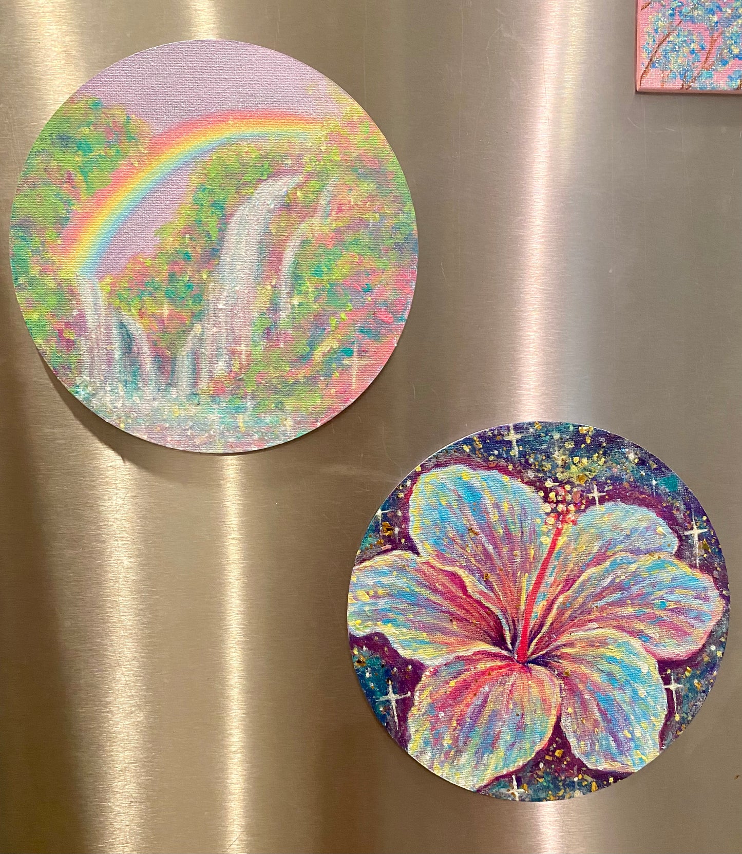 Starflower | Mini Original Magnet Painting