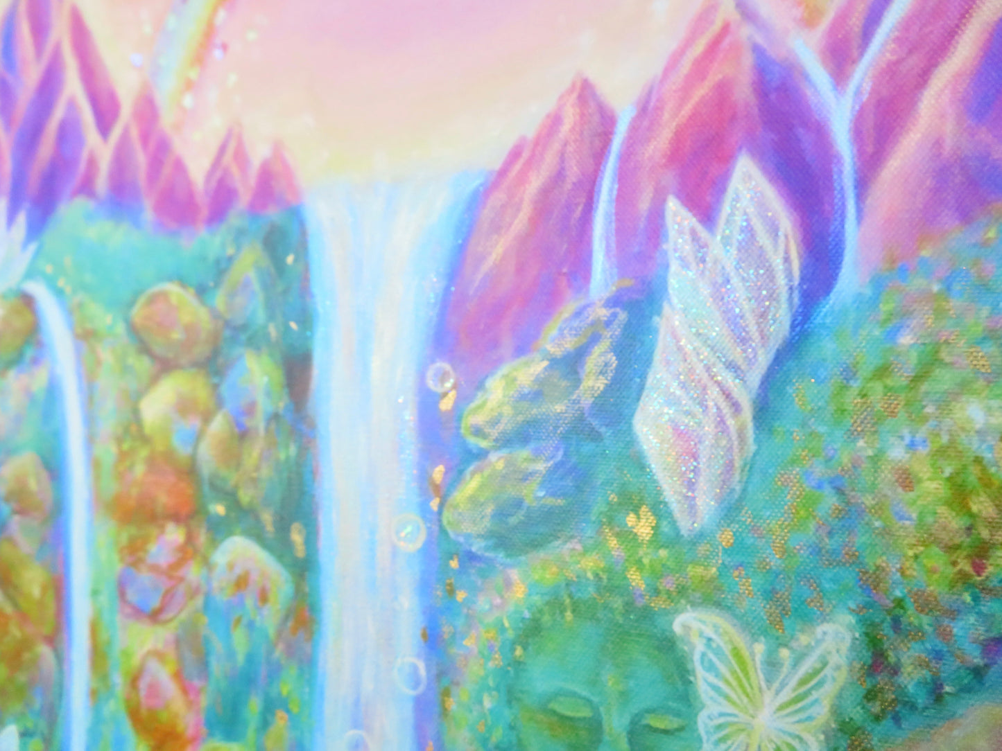 A Secret Garden | Embellished Canvas Print