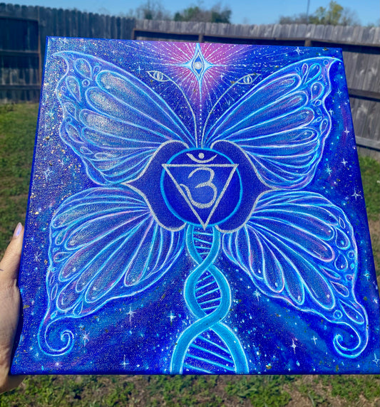 Ajna Chakra Butterfly | Original Painting