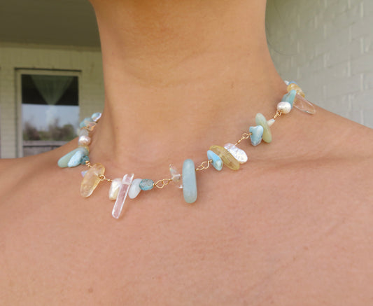 Atlantis | Crystal Beaded Choker