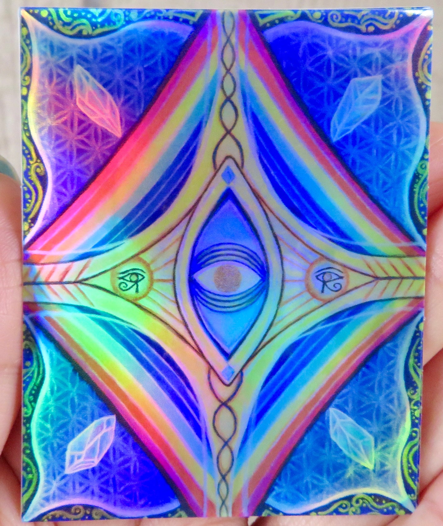 Pyramid Protection | Holographic Sticker