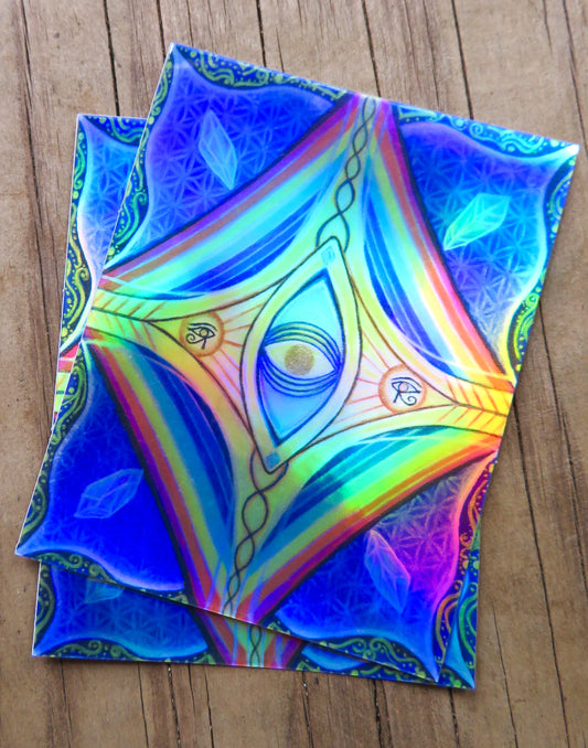 Pyramid Protection | Holographic Sticker