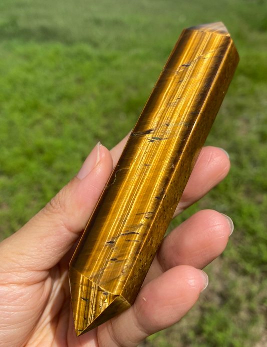 Tiger's Eye Double Terminated Wand