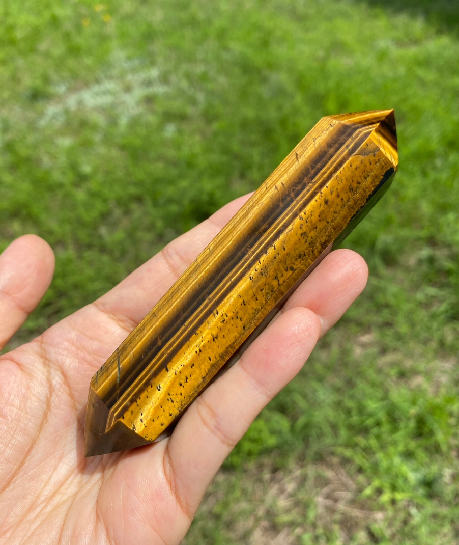 Tiger's Eye Double Terminated Wand