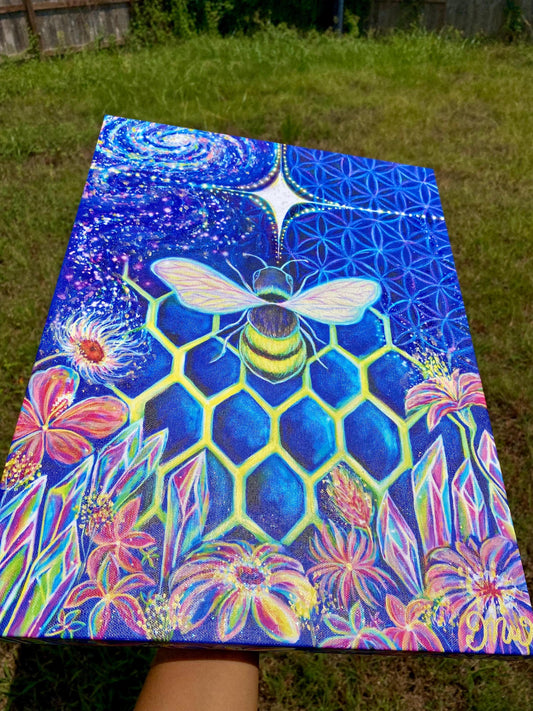 Crystallize | Embellished Canvas Print