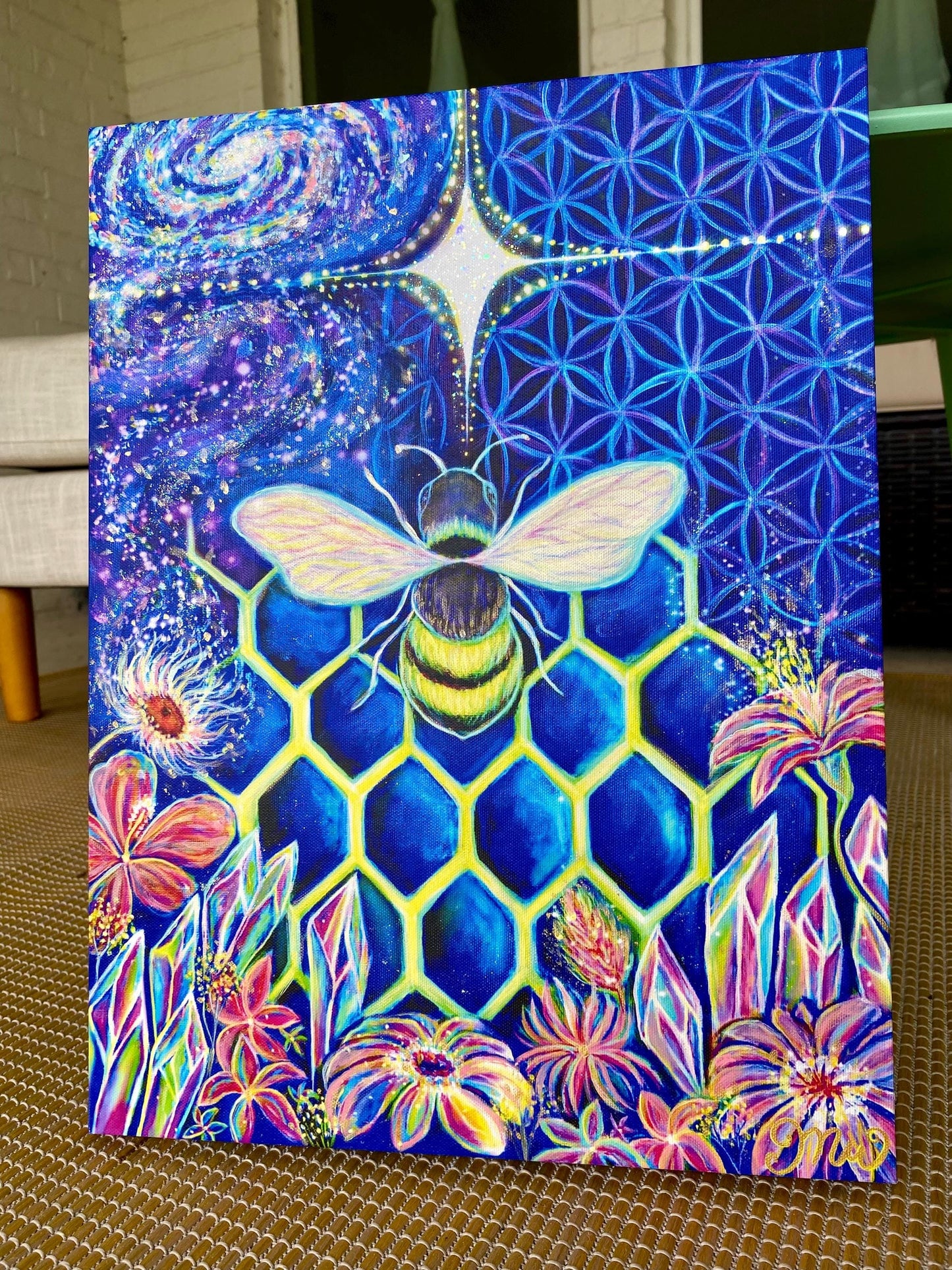 Crystallize | Embellished Canvas Print