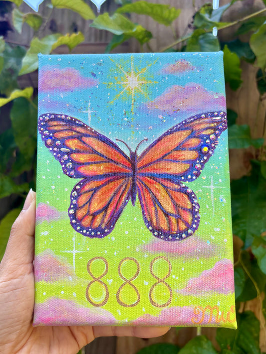 888 Butterfly Portal | Original Mini Painting