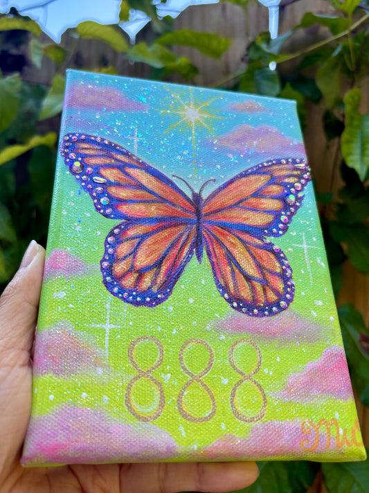 888 Butterfly Portal | Original Mini Painting