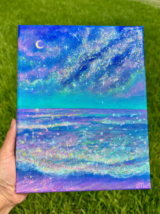 Galactic Seas | Original Mini Painting
