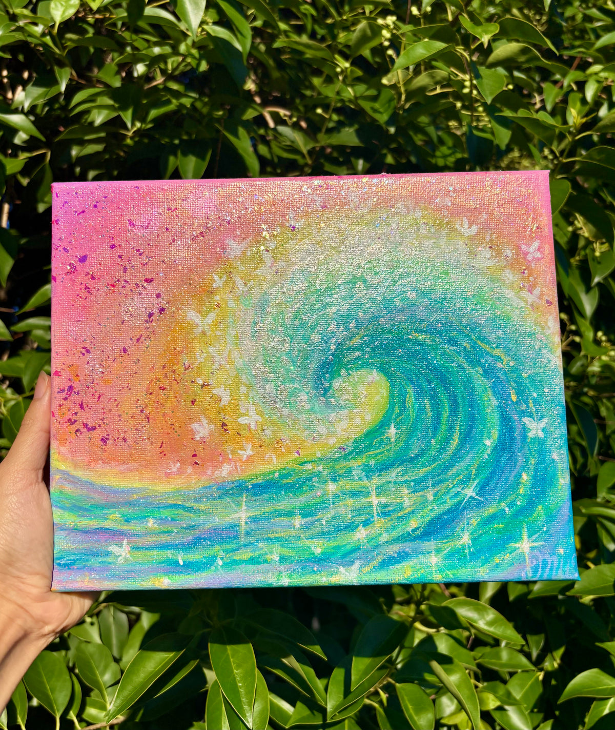Butterfly Wave | Original Mini Painting