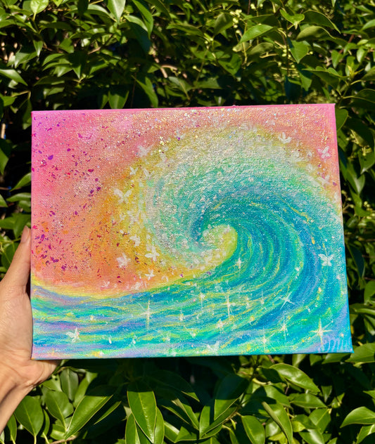 Butterfly Wave | Original Mini Painting
