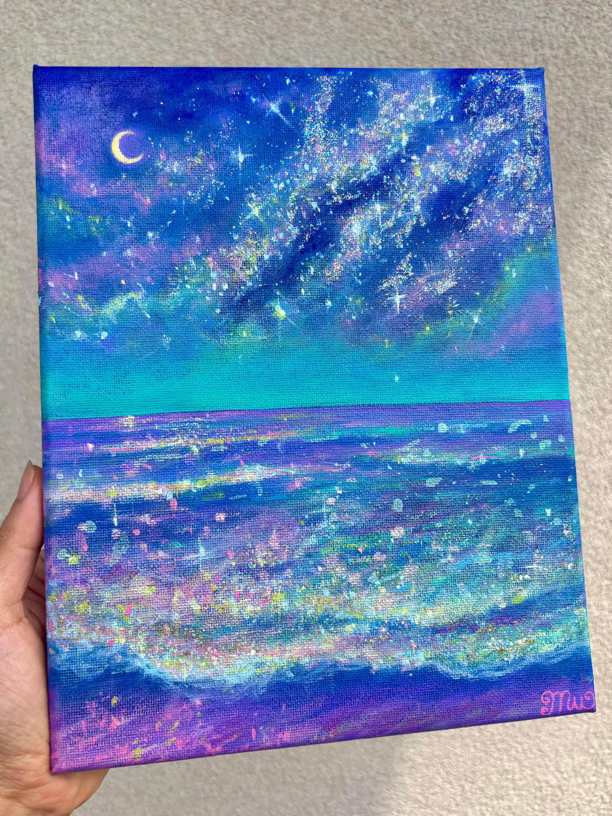 Galactic Seas | Original Mini Painting