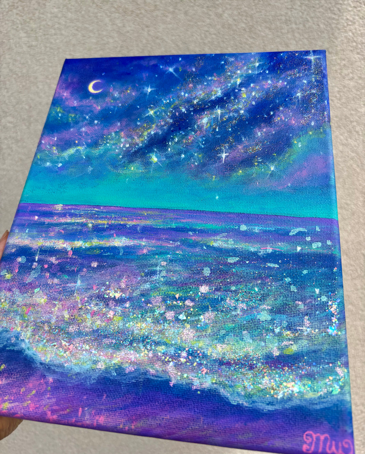 Galactic Seas | Original Mini Painting