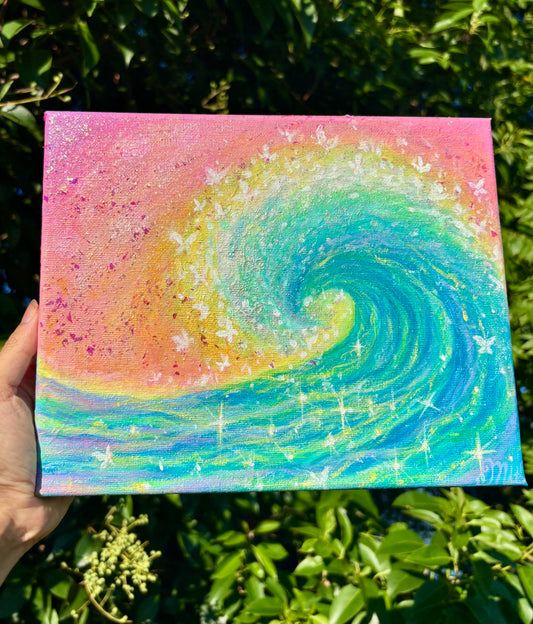 Butterfly Wave | Original Mini Painting
